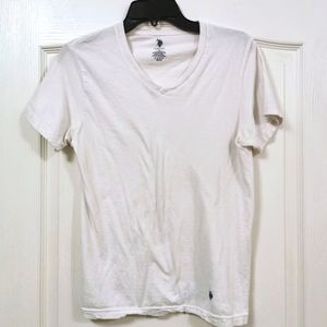 US Lolo White V-Neck T-Shirt (x3)
